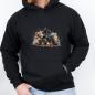 Preview: Herren Hoodie - Kaputzenputzenpulover Quad Gelände Schwarz