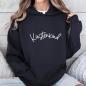 Preview: Damen Kapuzenpullover Küstenkind Schwarz