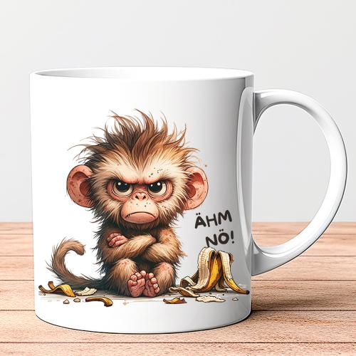 Kaffebecher ÄHM NÖ!"Affe