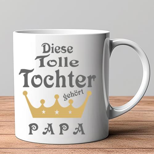 Motivtasse diese tolle Tochter gehört Papa
