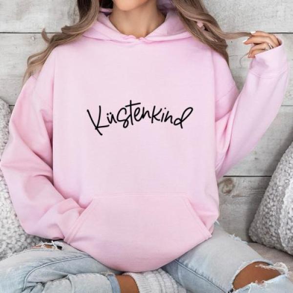 Damen Kapuzenpullover Küstenkind Rosa