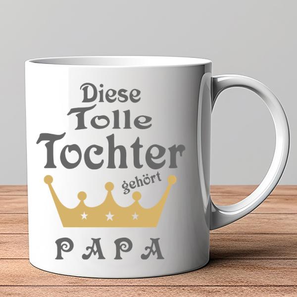 Motivtasse diese tolle Tochter gehört Papa